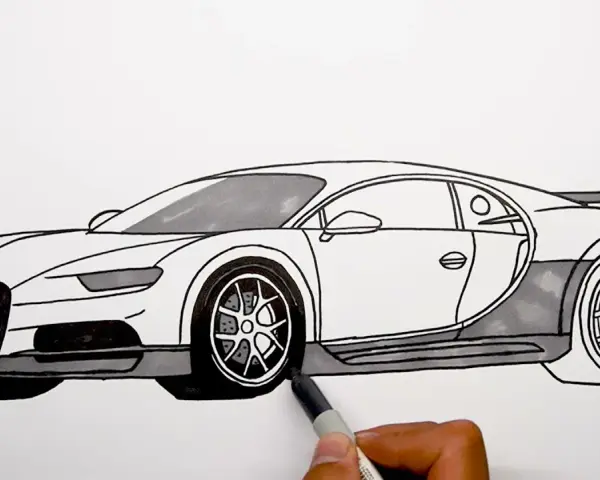 Jak narysować Bugatti Chiron: krok po kroku do realistycznego rysunku