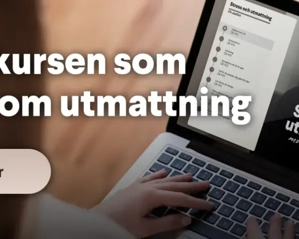 Webbkurs om utmattning och stress. En ny metod mot ångest presenteras. Klicka här för att lära dig mer.