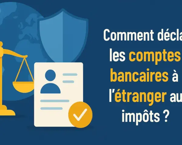 Balance de justice, carte d'identité et globe terrestre symbolisant la déclaration compte etranger aux impôts.