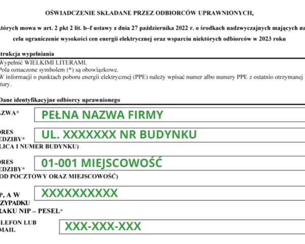 Cena maksymalna prądu: Wypełnij oświadczenie bezbłędnie i oszczędzaj