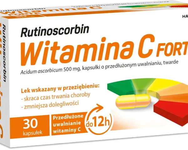 Rutinoscorbin Witamina C Forte, lek wskazany w przeziębieniu, skraca czas choroby i zmniejsza dolegliwości.