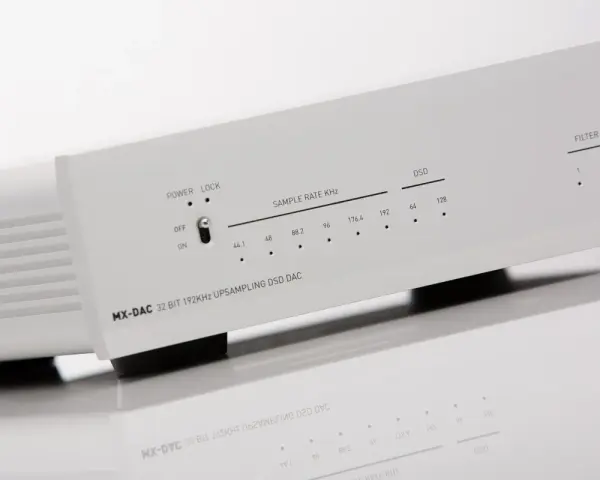 Elegancki MX-DAC 32 BIT 192KHz UPSAMPLING DSD DAC w formacie wav, gotowy do odtwarzania dźwięku.