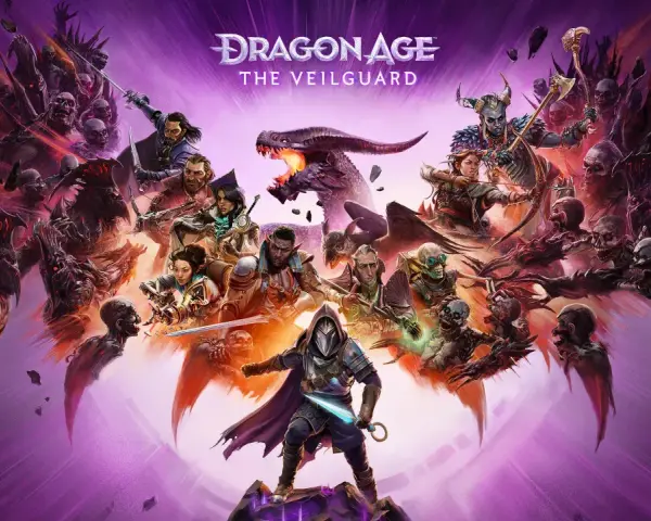 Héroes de Dragon Age: Dreadwolf se enfrentan a un dragón y hordas de muertos vivientes en un mundo de fantasía épica.