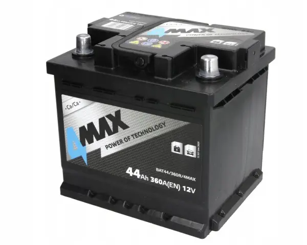 Akumulator MAX 44Ah 360A(EN) 12V. Dobry wybór, jaki akumulator do c360? Ten model zapewni moc.