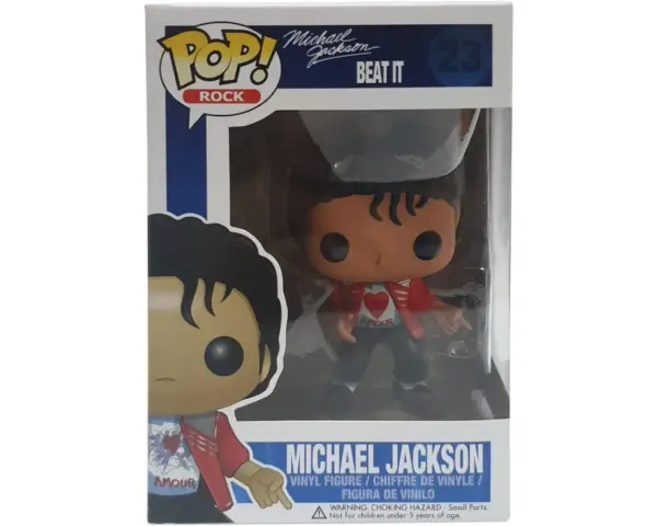 Figurka Funko Pop! przedstawiająca Michaela Jacksona w stroju z teledysku "Beat It".