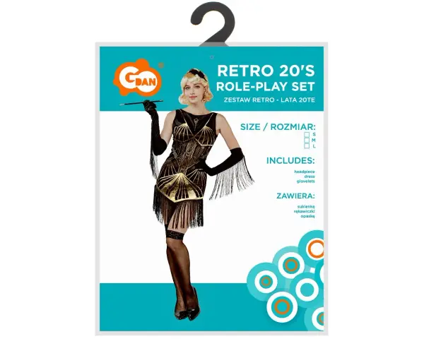 Zestaw retro lata 20 – idealne kostiumy na imprezy tematyczne