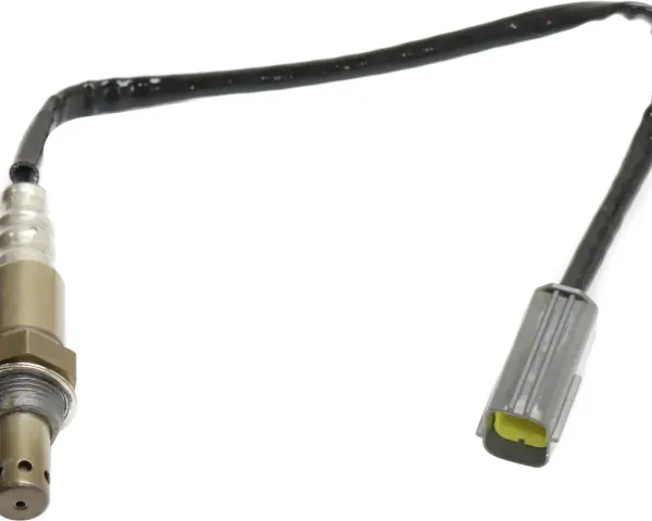 Oxygen sensor, a common culprit for the p0137 code, featuring a metal threaded end and a black wire leading to a gray connector.