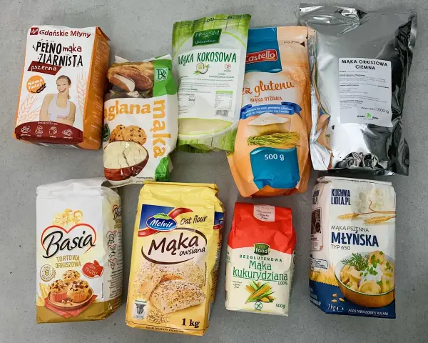 Różne rodzaje mąk: pszenna, orkiszowa, owsiana, kokosowa, kukurydziana. Jaka mąka do ciasta drożdżowego będzie najlepsza?
