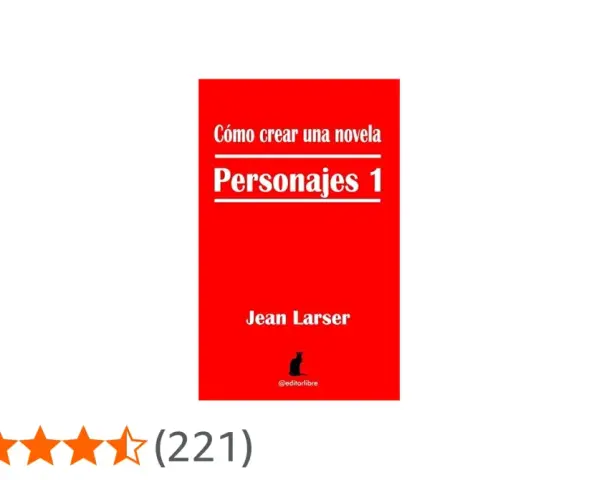 Libro "Personajes 1" de Jean Larser, guía para crear personajes de novela.