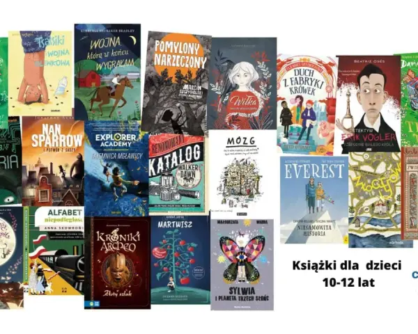Książki dla dzieci 10-12 lat: "Moje życie jako rysownik", "Nan Sparrow", "Detektyw Erik Vogler" i inne najlepsze serie książek.