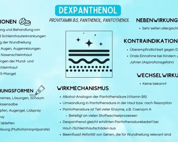 Dexpanthenol (Provitamin B5) unterstützt die Hautregeneration und Wundheilung. Die vitamin b5 wirkung haut ist vielfältig.