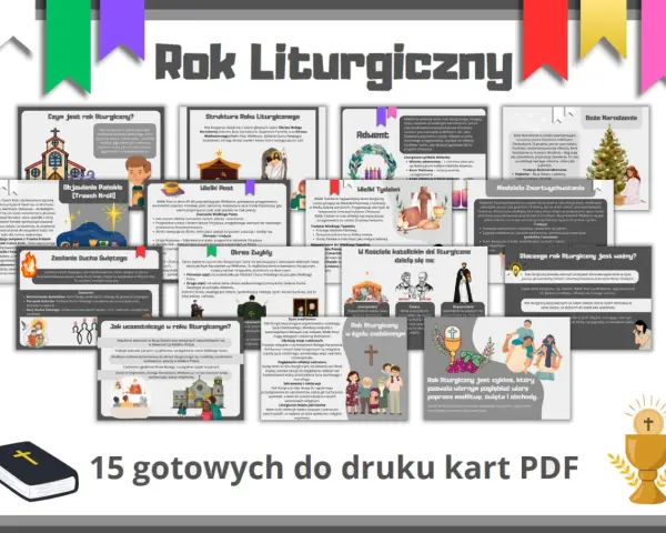Pierwszy dzień tygodnia to niedziela, początek roku liturgicznego. Obraz przedstawia jego strukturę i znaczenie.
