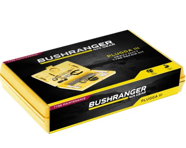 Kit per riparazione pneumatico con stringa, per manutenzione e emergenze su fuoristrada.