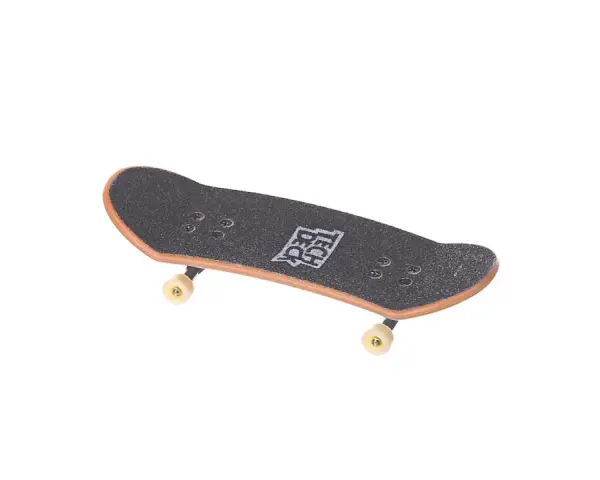 Ett litet finger skateboard med Tech Deck-loggan. Perfekt för att öva tricks inomhus.