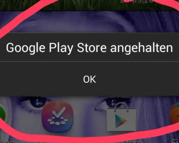 Fehlermeldung: Google Play Store angehalten. Tippe OK, um fortzufahren.