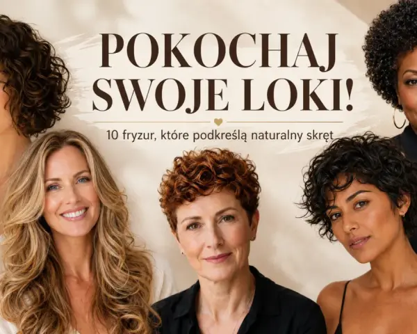 Cztery kobiety z różnymi fryzurami podkreślającymi ich naturalne loki. Dowiedz się, jak obciąć kręcone włosy, by wyglądały zjawiskowo.