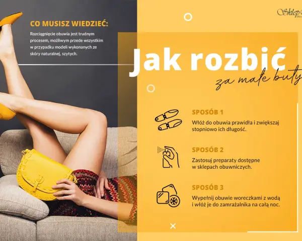 Jak rozciągnąć buty na długość: 3 sprawdzone sposoby na za małe obuwie. Wkładki, spraye lub zamrażarka pomogą.