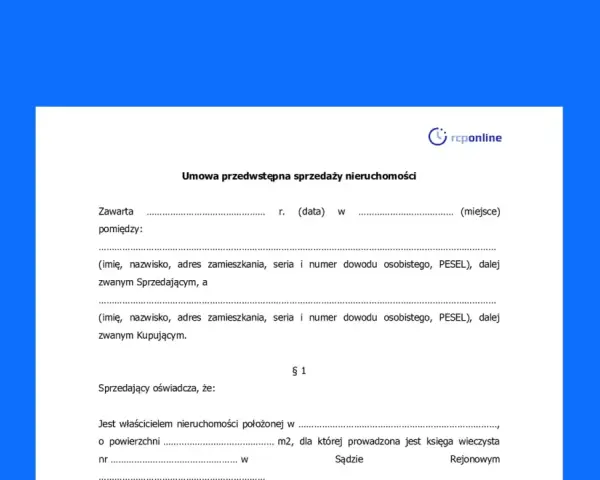 Odstąpienie od umowy przedwstępnej: warunki, zadatek, zaliczka