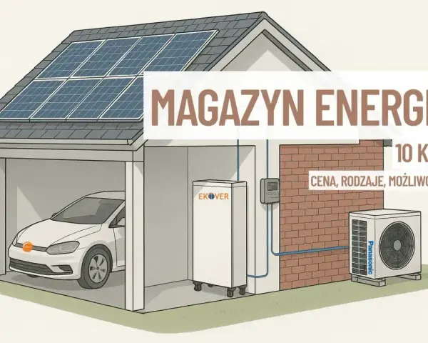 Jak dobrać instalację fotowoltaiczną? Dom z panelami, magazynem energii, autem elektrycznym i pompą ciepła. 10 kW, cena, rodzaje, możliwości.