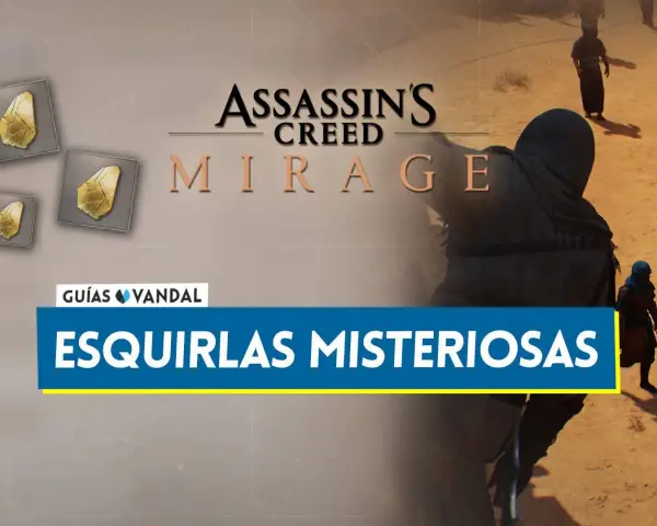 Guías Vandal: esquirlas misteriosas en Assassin's Creed Mirage. Descubre los secretos de estos fragmentos dorados.