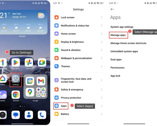 Jak zablokować reklamy w telefonie Xiaomi: wejdź w Ustawienia > Aplikacje > Zarządzaj aplikacjami.