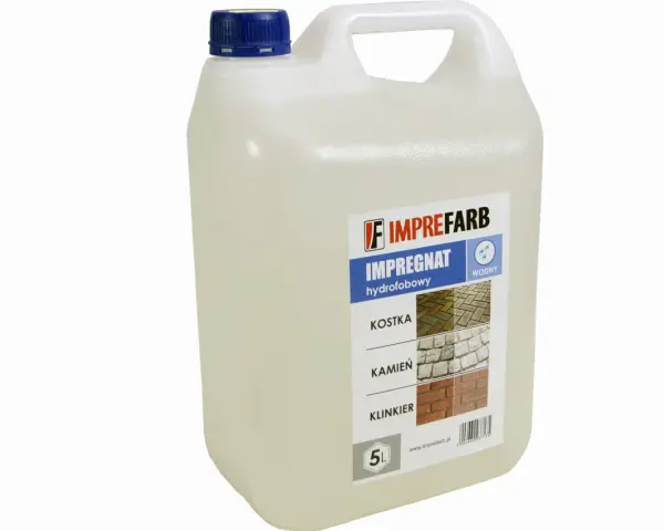 Impregnaty hydrofobowe Imprefarb w 5L kanistrze. Do kostki, kamienia i klinkieru.