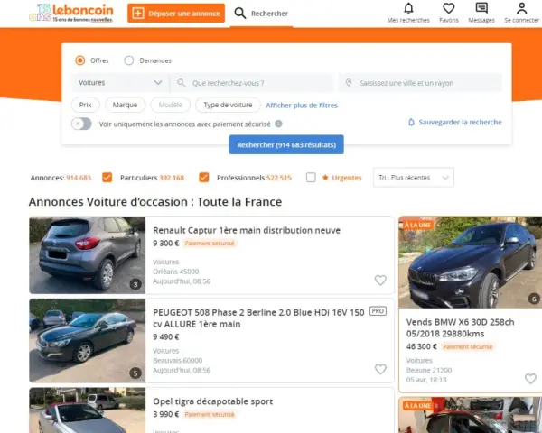 Pièce auto occasion Le Bon Coin : le guide anti-arnaques