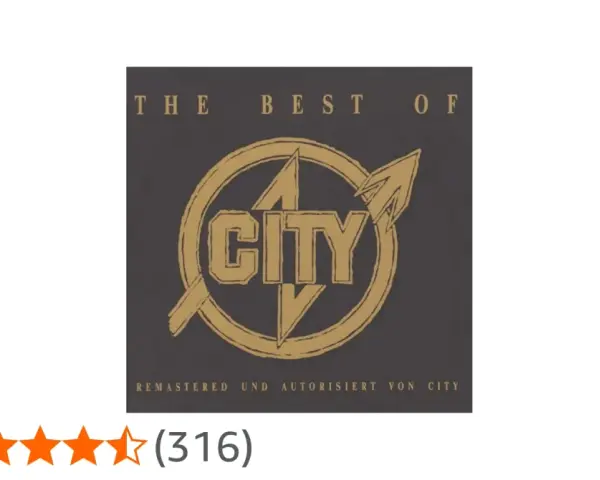The Best Of CITY" - das Album-Cover der Band CITY, remastered und autorisiert.