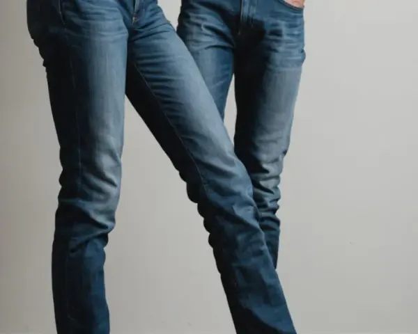 Dwie osoby w jeansach. Dowiedz się, jak rozciągnąć jeansy, by były idealnie dopasowane.