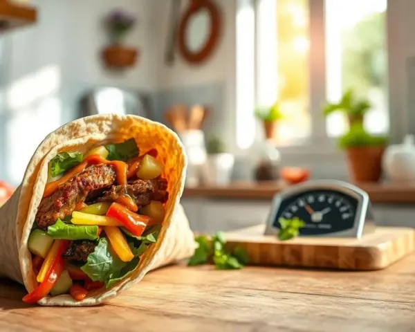Ile waży kebab w tortilli? Sprawdź, co wpływa na jego masę!