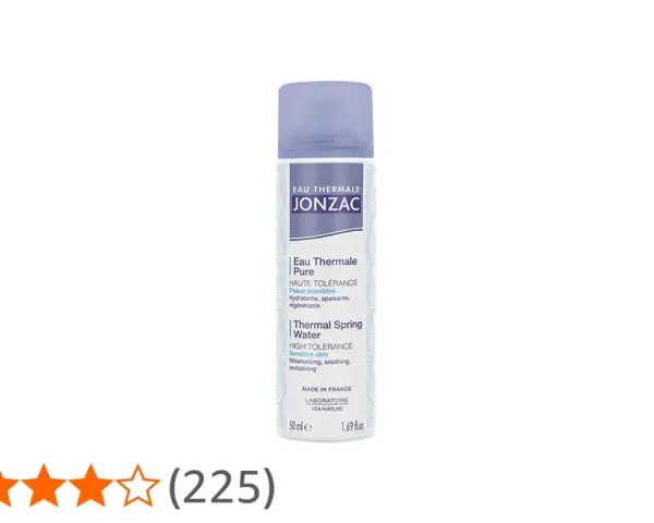 Flacon d'eau thermale JONZAC, idéal pour le visage. Découvrez les bienfaits de cette eau pour une peau hydratée et apaisée.
