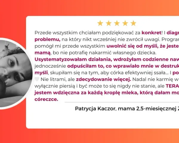 Mama Patrycja opowiada, jak rozkręcić laktację i uwolnić się od myśli, że jest złą mamą. Teraz karmi córkę mlekiem.