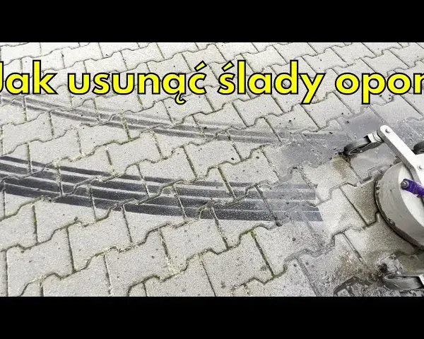 Jak usunąć czarne ślady po oponach? Poradnik (kostka, beton)