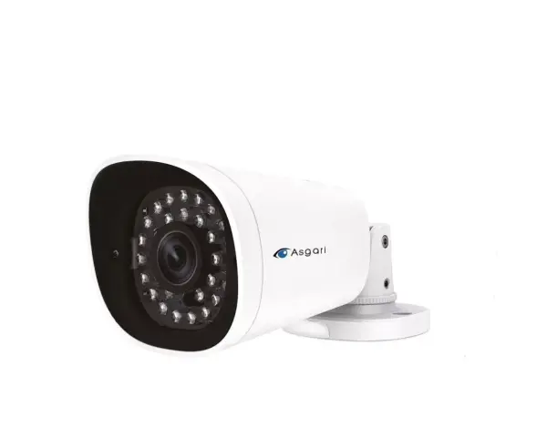 Vit övervakningskamera med infraröda LED-lampor, perfekt för att säkra din kamera på egen tomt.