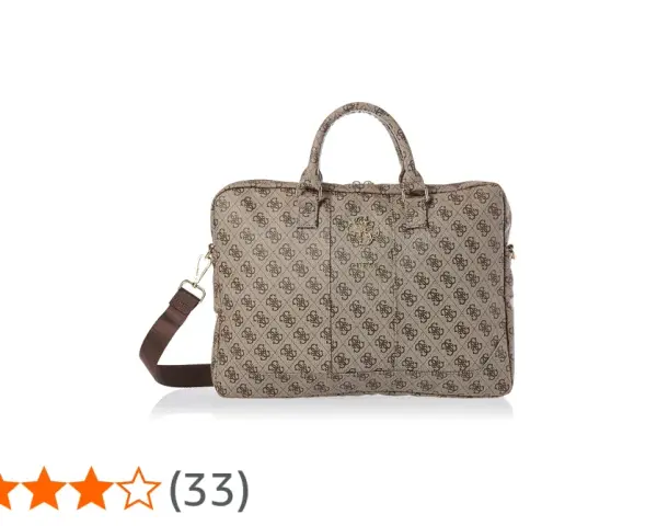Elegancka, duża torebka damska Guess z monogramem, idealna na co dzień i do pracy.