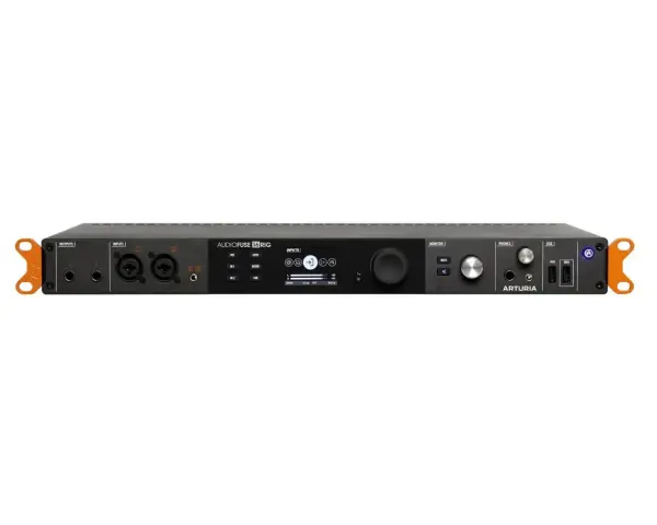 Profesjonalny interfejs audio Arturia AudioFuse 16Rig z licznymi wejściami i wyjściami, idealny do studia nagraniowego.