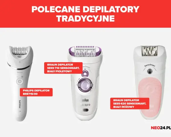 Trzy depilatory: Philips BRE715/00, Braun SES9-710 i SES5-620. Zastanawiasz się, jaki depilator wybrać?