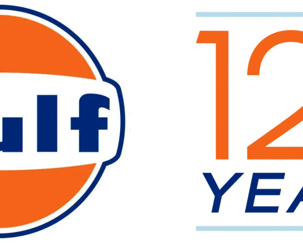 Logo Gulf z napisem "125 YEARS".