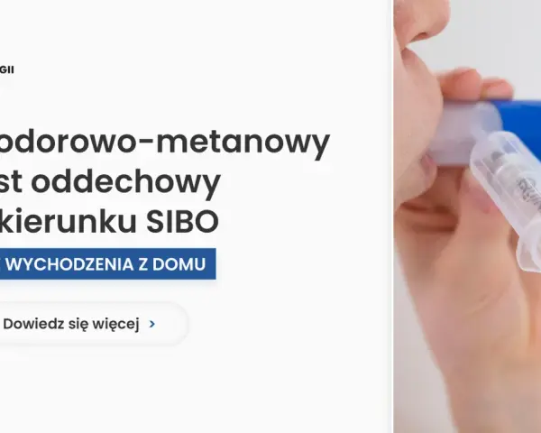 Test oddechowy w kierunku SIBO, który można wykonać w domu. Pomaga zdiagnozować problemy z jelitami.