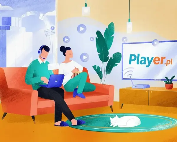 Para szuka rozrywki. Gdzie obejrzeć? Na Player.pl! Wygodnie na kanapie, z laptopem i popcornem.