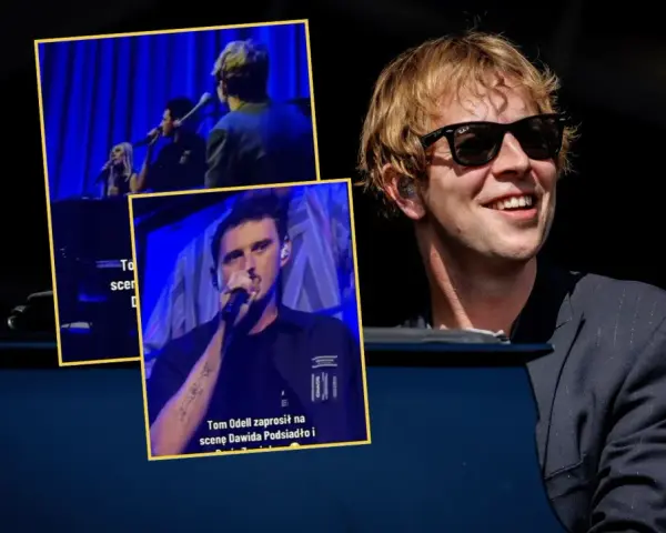 Tom Odell na scenie z Dawidem Podsiadło i Darią Zawiałow.