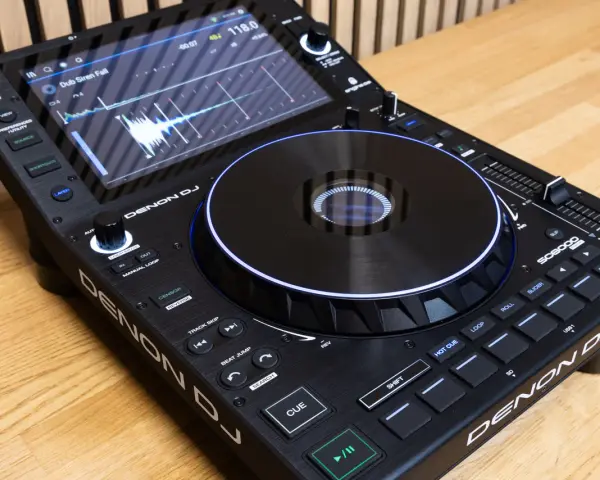 Profesjonalny odtwarzacz Denon DJ z dotykowym ekranem i podświetlanym talerzem. Idealny dla każdego DJ-a.