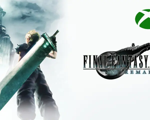 Cloud Strife con su gran espada, listo para la aventura en Final Fantasy VII Remake para Xbox.