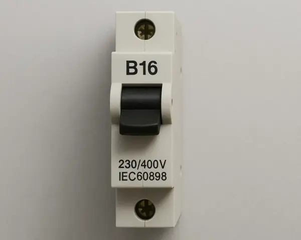 Wyłącznik nadprądowy B16, idealny jako bezpiecznik do gniazdek. Zapewnia ochronę instalacji 230/400V.
