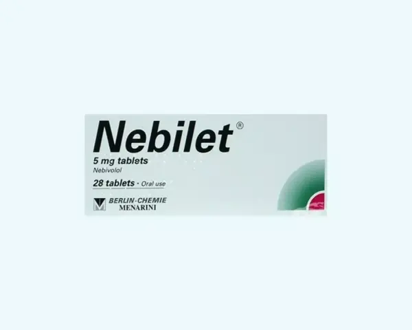 Opakowanie leku Nebilet, zawierające 28 tabletek po 5 mg nebivololu do stosowania doustnego.