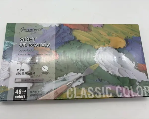 Zestaw Giorgione Soft Oil Pastels, idealny do tworzenia kolorowych, gładkich obrazów. To właśnie co to są pastele olejne – narzędzie dla artystów.