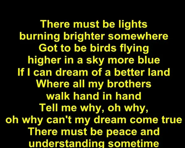 Elvis Presley singt "If I can dream" über Lichter, die heller brennen, und Brüder, die Hand in Hand gehen.