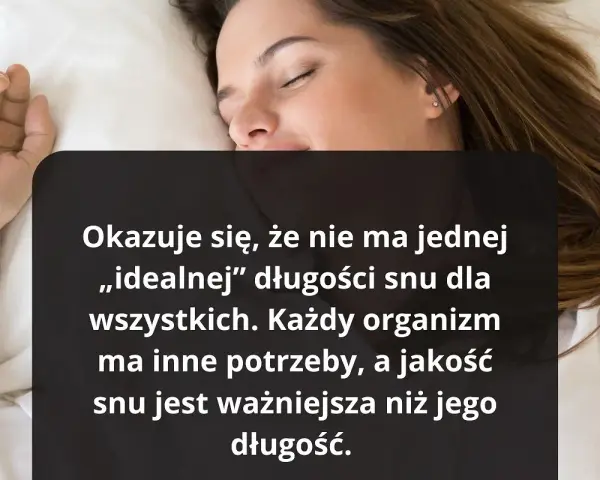 Kobieta śpi, choć tekst sugeruje, że walka z **insomnią** jest złożona, bo liczy się jakość snu, nie tylko jego długość.