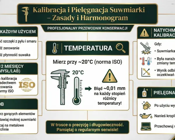 Budowa suwmiarki: wskazówki dotyczące kalibracji, pielęgnacji i użytkowania. Dbaj o precyzję i długowieczność narzędzia.