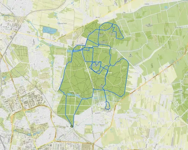 Mapa z zaznaczonymi trasami rowerowymi w Łódzkiem. Idealne do odkrywania pięknych krajobrazów na dwóch kółkach.